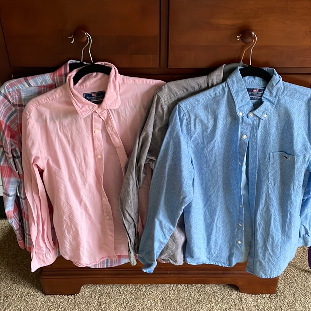 MENS VINEYARD VINES MEDIUM BUTTON-DOWN SHIRT PACKAGE